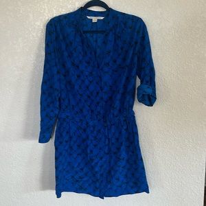 Diane Von Furstenberg Silk Blue dress